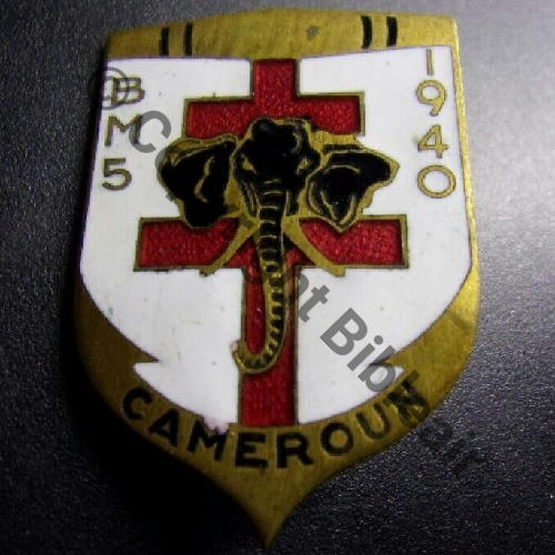 BM  5eBat MARCHE CAMEROUN 1940  SM (AUBERT) Bol fenetre Dos lisse irreg No Src. 110Eur(x2)